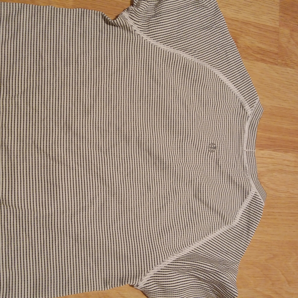 lululemon athletica Gray Striped Size 6 - Picture 2 of 2